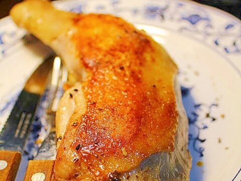 骨付き鶏もも肉の梅酢焼き
